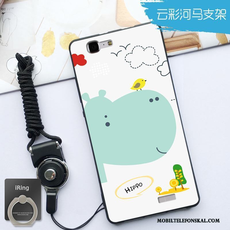 Huawei Ascend G7 Skydd Fallskydd Silikon Hängsmycken Mjuk Mörkgrön Skal Telefon