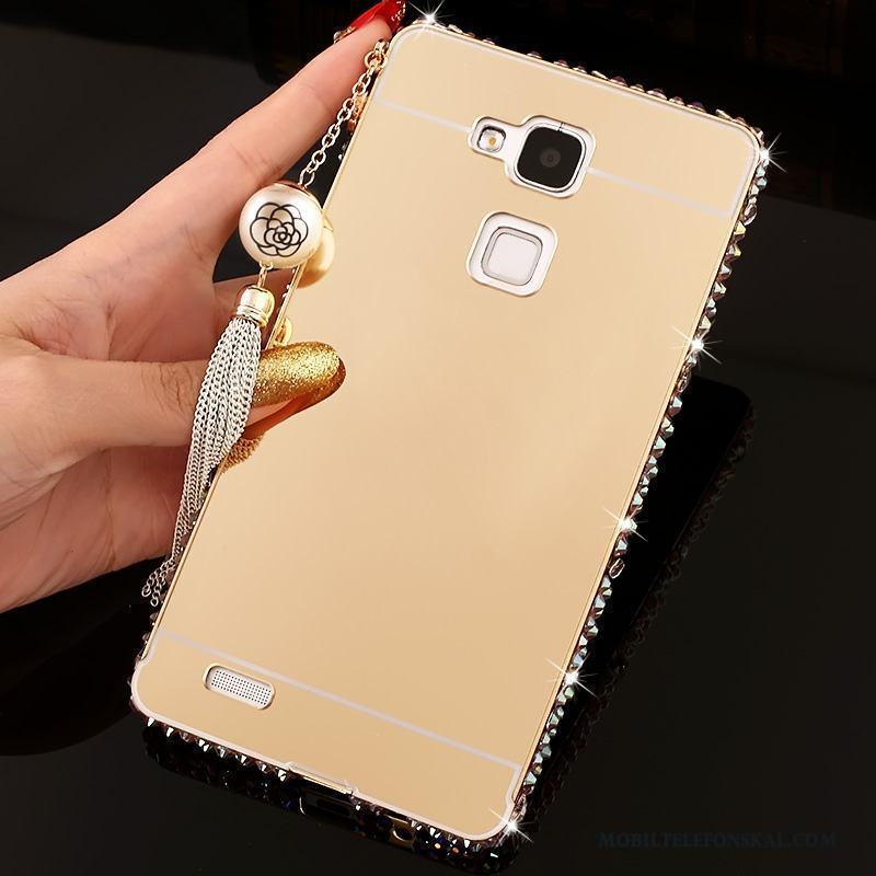 Huawei Ascend Mate 7 Hård Skydd Trend Med Strass Skal Telefon Fodral