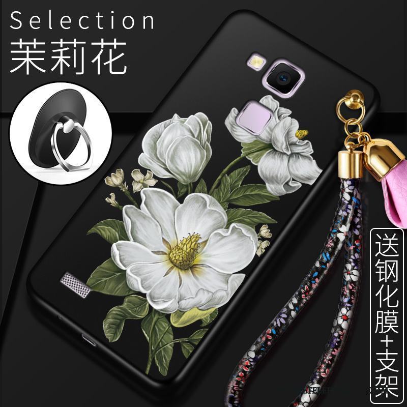 Huawei Ascend Mate 7 Mjuk Skal Svart Skydd Fodral Fallskydd Telefon
