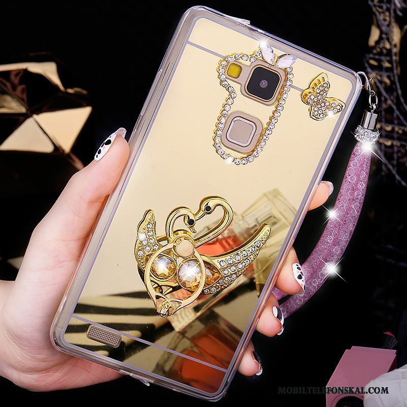 Huawei Ascend Mate 7 Ny Trend Skal Telefon Personlighet Strass Mobil Telefon Guld