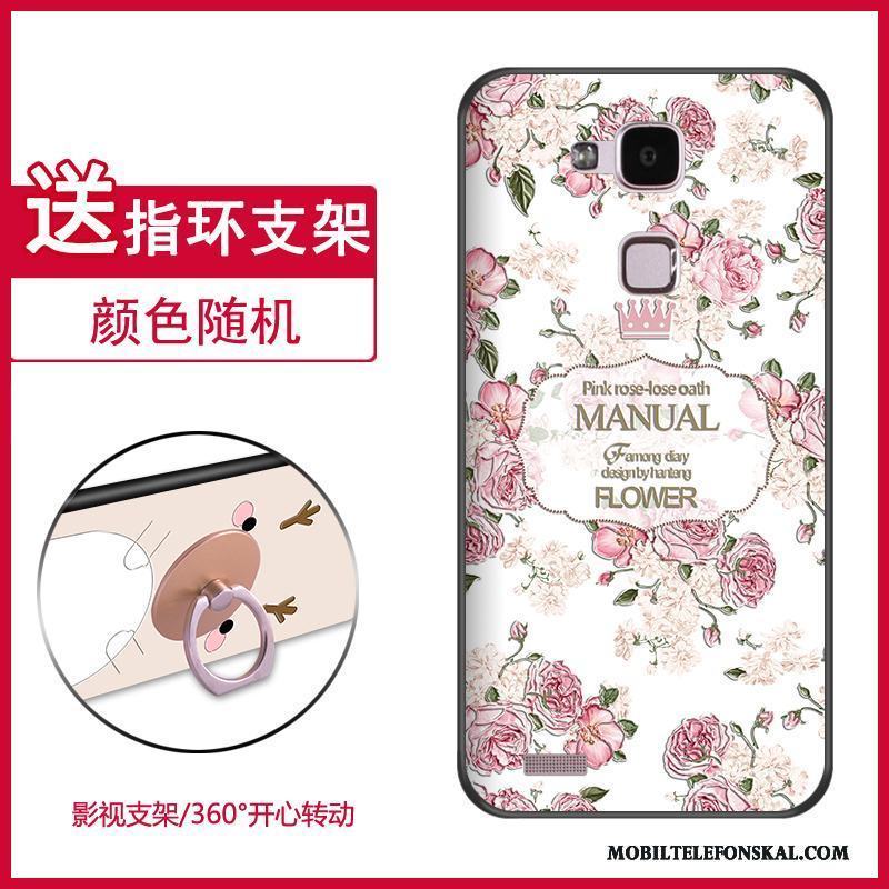 Huawei Ascend Mate 7 Personlighet Fodral Rosa Fallskydd Tecknat Mjuk Skal Telefon