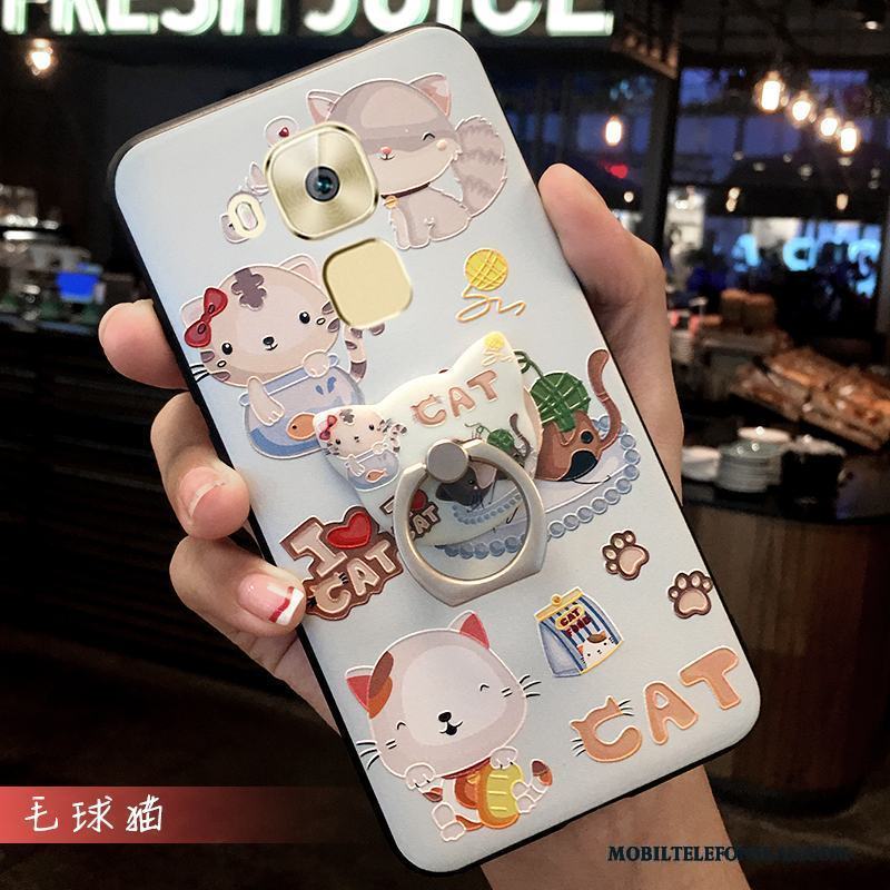 Huawei G7 Plus All Inclusive Silikon Grå Vit Skal Telefon Liten Trend