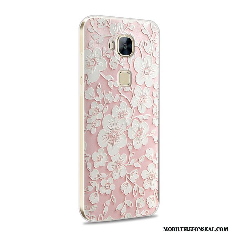 Huawei G7 Plus Fodral Mobil Telefon Mjuk Fallskydd Rosa Skal Telefon Silikon