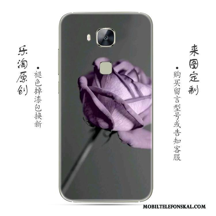 Huawei G7 Plus Grå Skal Telefon Kreativa Silikon Transparent Enkel Mjuk