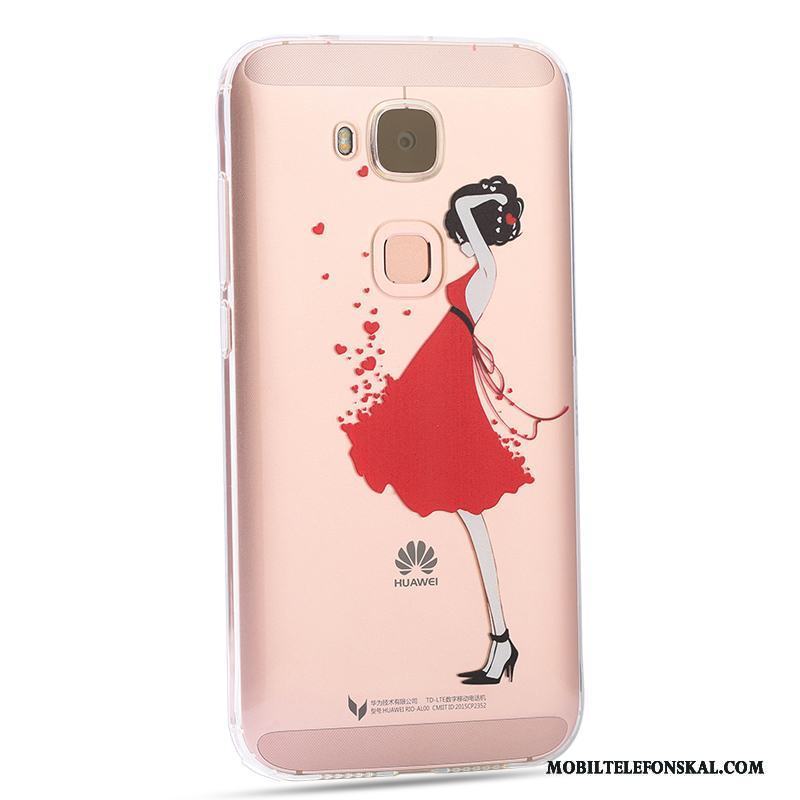 Huawei G7 Plus Mjuk Skydd All Inclusive Fodral Skal Telefon Rosa Personlighet