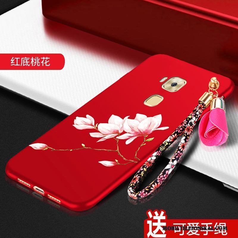Huawei G7 Plus Silikon Skal Telefon Mjuk Fodral Röd