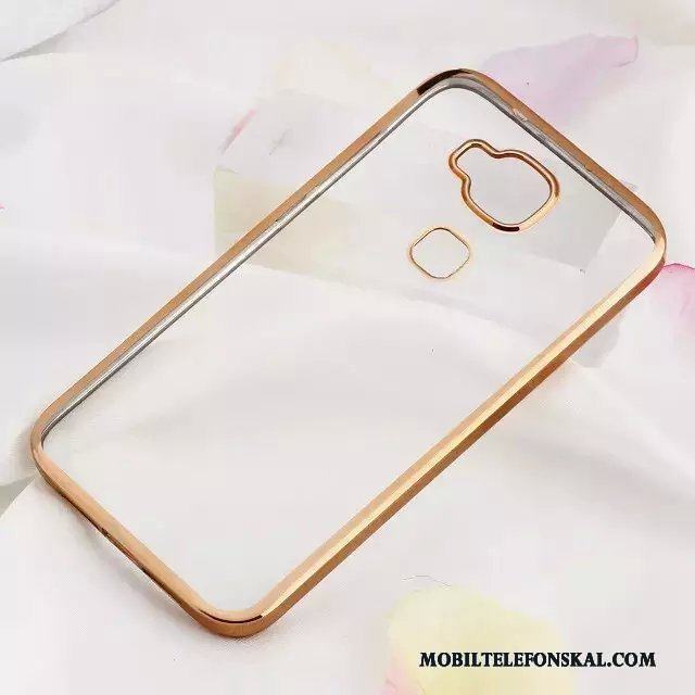 Huawei G7 Plus Silikon Transparent Skydd Fodral Skal Mjuk Rosa