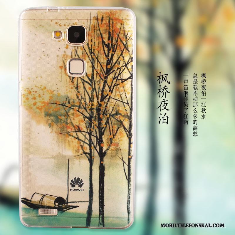 Huawei G7 Plus Skal Telefon Fodral Mjuk Silikon Skydd Fallskydd Grön