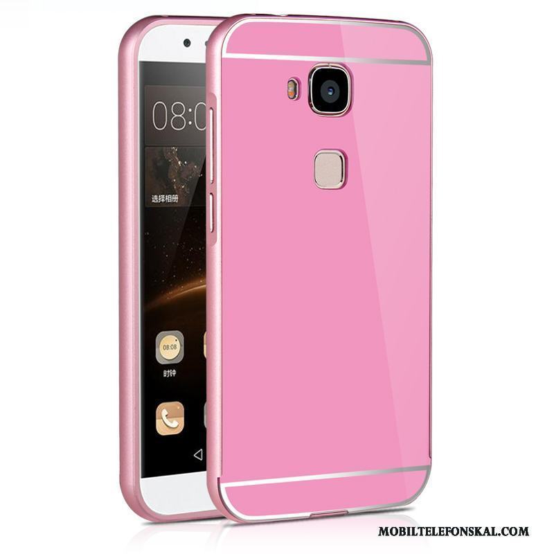 Huawei G7 Plus Skal Telefon Fodral Skydd Frame Fallskydd Ljusblå Metall