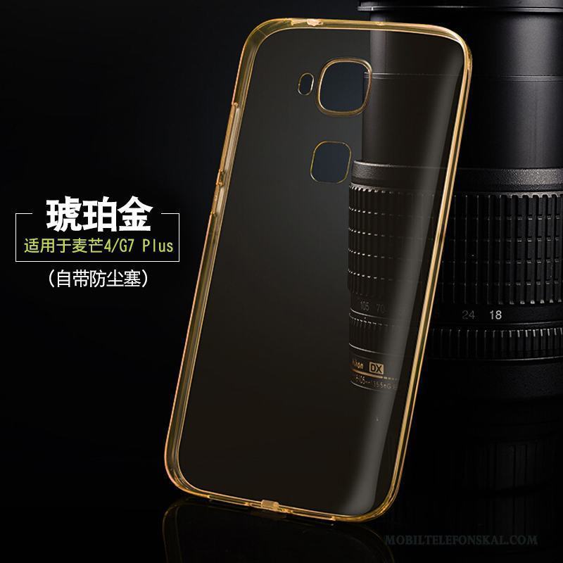 Huawei G7 Plus Skal Telefon Silikon Mjuk Ny Transparent Mobil Telefon Fodral