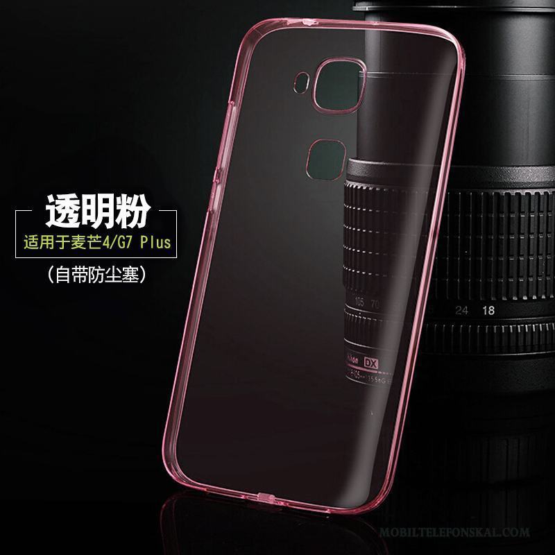 Huawei G7 Plus Skal Telefon Silikon Mjuk Ny Transparent Mobil Telefon Fodral