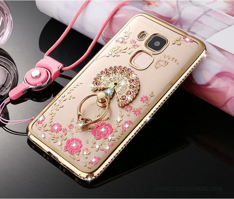 Huawei G7 Plus Skal Telefon Silikon Mjuk Skydd Fodral Guld Mobil Telefon