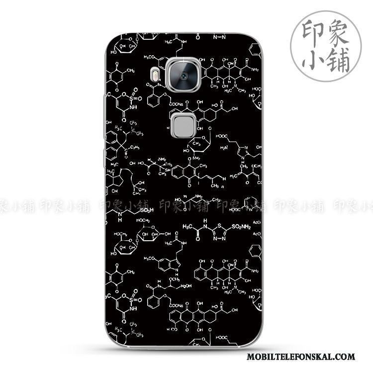 Huawei G7 Plus Skal Telefon Svart Silikon Fodral Mjuk Skydd Tunn