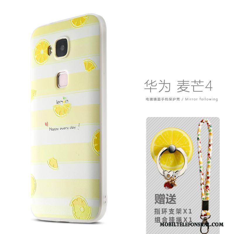 Huawei G7 Plus Skal Telefon Vacker Silikon Kreativa Nubuck Grön Personlighet