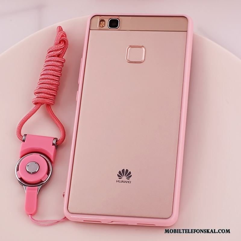 Huawei G9 Lite Mjuk Silikon Rosa Skal Telefon Hängsmycken Fodral Ungdom