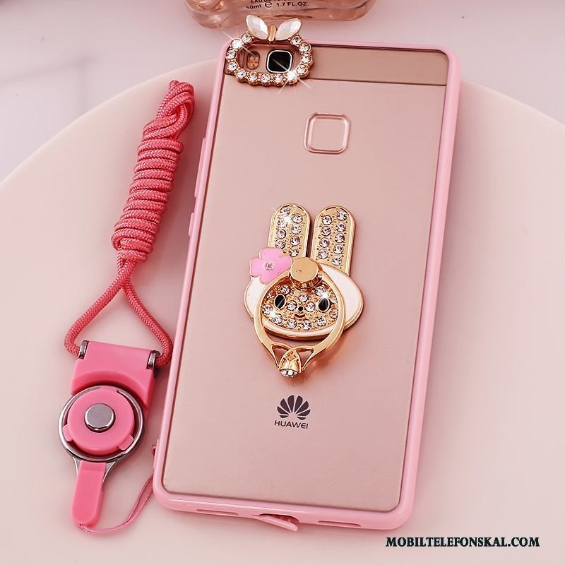 Huawei G9 Lite Mjuk Silikon Rosa Skal Telefon Hängsmycken Fodral Ungdom