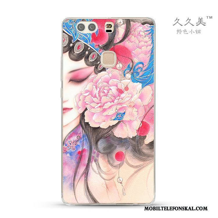 Huawei G9 Lite Skal Rosa Peking Opera Ungdom Hua Dan Kinesisk Stil Silikon Fodral