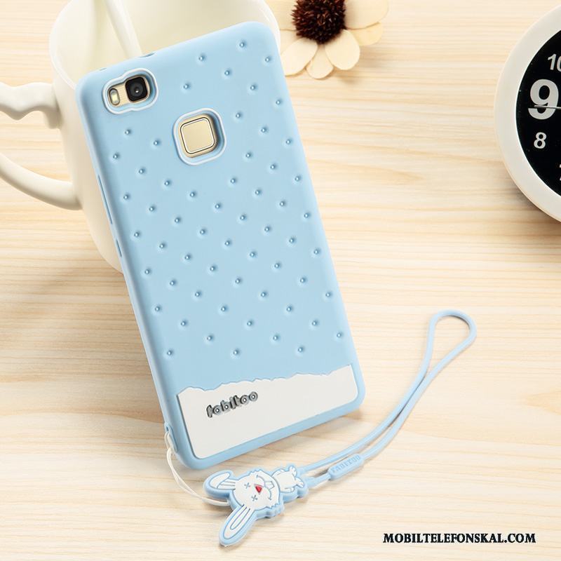 Huawei G9 Lite Skydd Hängsmycken Ljusblå Silikon Ungdom Skal Telefon Mjuk