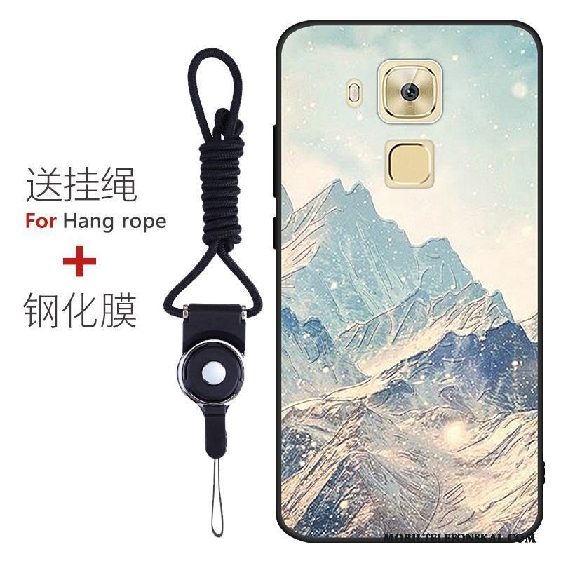 Huawei G9 Plus Anpassa Skydd Mjuk All Inclusive Skal Telefon Nubuck Ljusblå