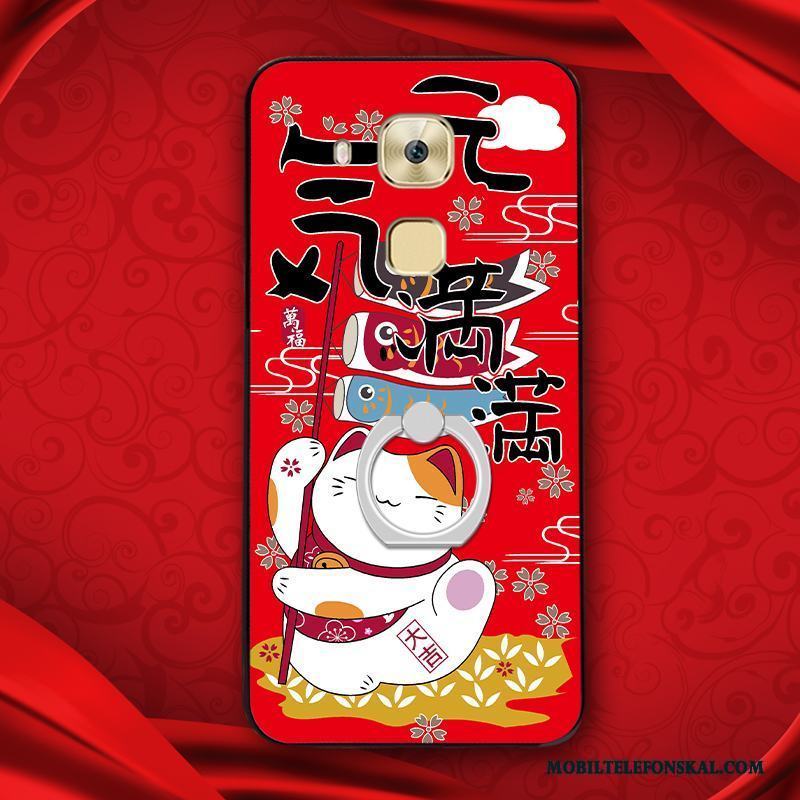 Huawei G9 Plus Fallskydd Skal Telefon Vit All Inclusive Nubuck Fodral Trend