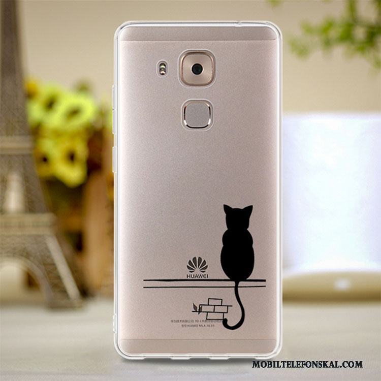 Huawei G9 Plus Fodral Rosa Mjuk Pulver Transparent Skal Telefon Silikon