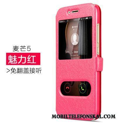 Huawei G9 Plus Fodral Skal Telefon Clamshell Skydd Läderfodral Vit Fallskydd