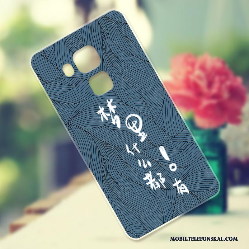 Huawei G9 Plus Fodral Skal Telefon Liten Blå Mjuk Silikon Fallskydd