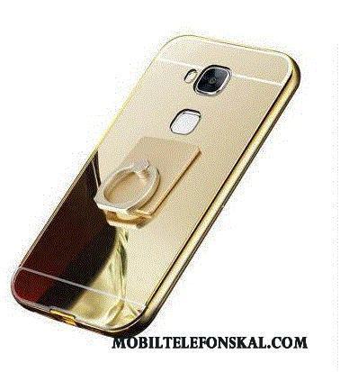 Huawei G9 Plus Frame Skal Telefon Trend Rosa Guld Hård Metall Fodral