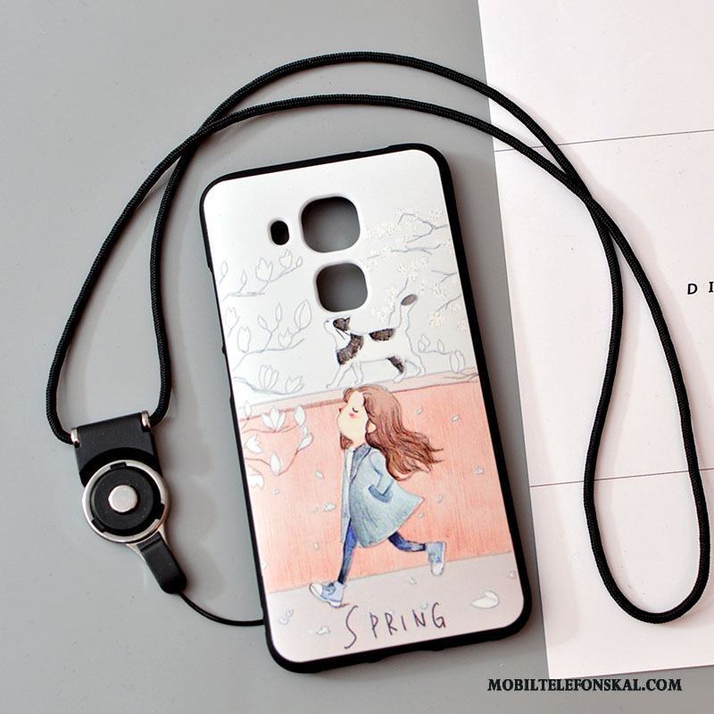 Huawei G9 Plus Hängsmycken Fallskydd Skal Telefon Trend Silikon Ljusblå Mjuk