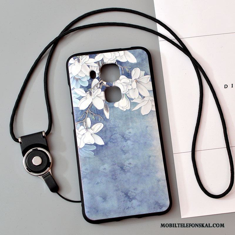 Huawei G9 Plus Hängsmycken Fallskydd Skal Telefon Trend Silikon Ljusblå Mjuk