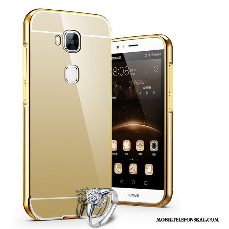 Huawei G9 Plus Hård Rosa Guld Fodral Metall Skal Telefon Frame Trend