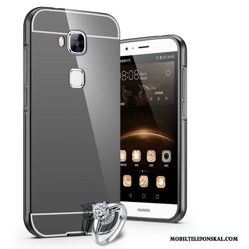 Huawei G9 Plus Hård Rosa Guld Fodral Metall Skal Telefon Frame Trend