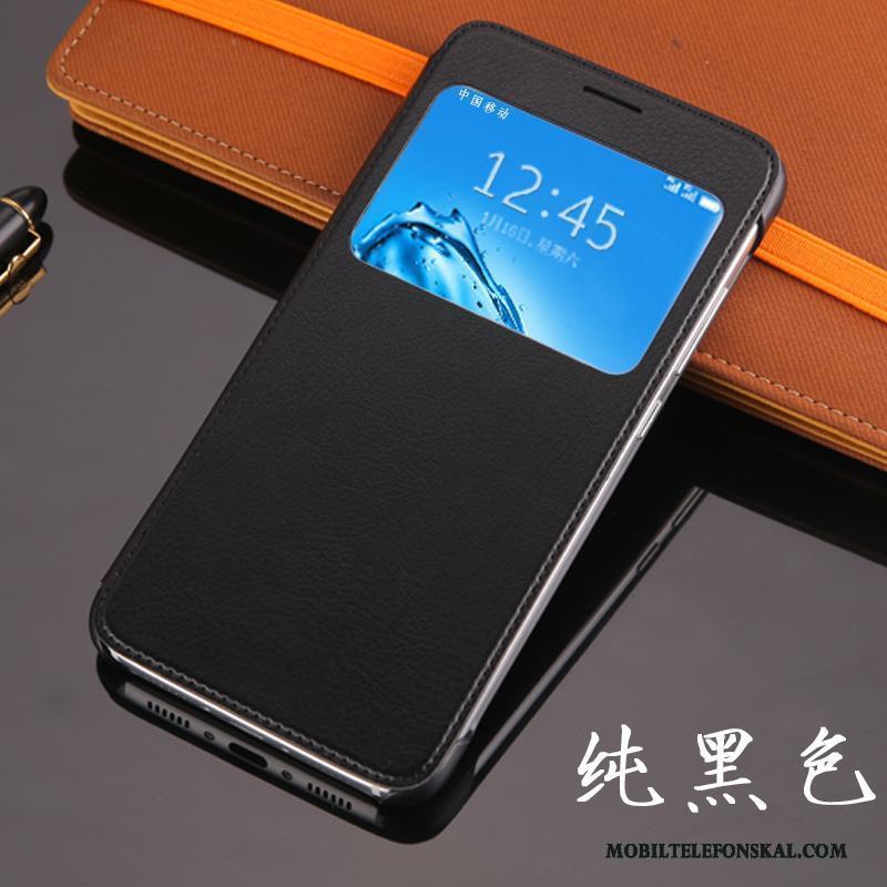 Huawei G9 Plus Läderfodral Kinesisk Drake Vit Skal Telefon Clamshell Fallskydd Mobil Telefon