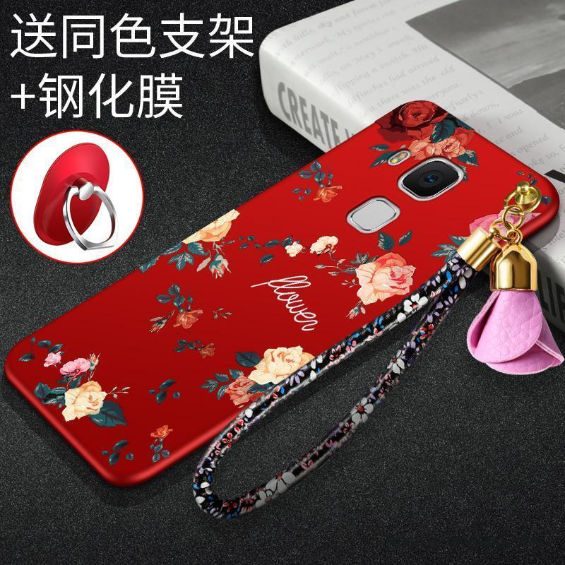 Huawei G9 Plus Mjuk Skal Telefon Röd Fodral Fallskydd Silikon