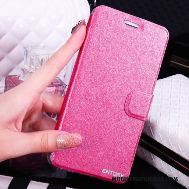 Huawei G9 Plus Rosa Fodral Mjuk Läderfodral Täcka Skal Telefon