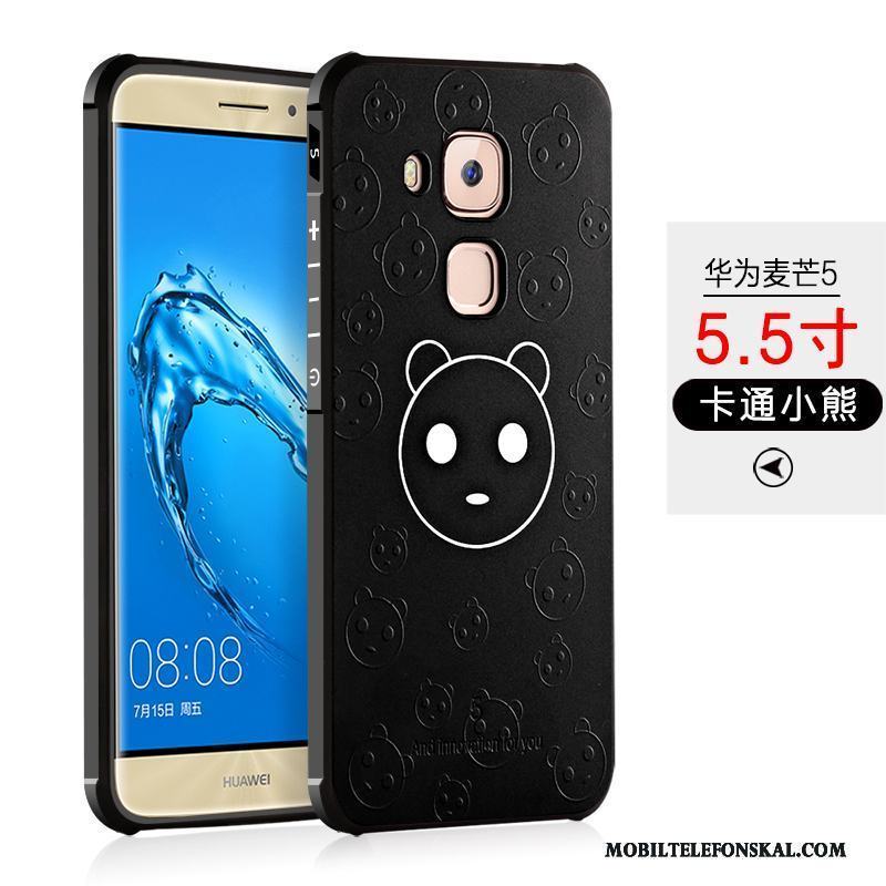 Huawei G9 Plus Silikon Skal Telefon Fodral Skydd All Inclusive Fallskydd Svart