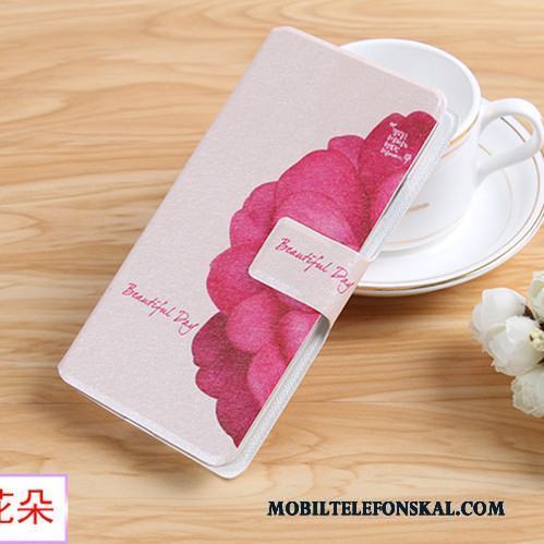 Huawei G9 Plus Skal Telefon Läderfodral Rosa Clamshell Skydd