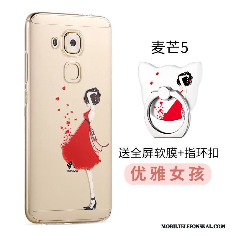 Huawei G9 Plus Skal Telefon Mjuk Fodral Rosa Fallskydd Silikon
