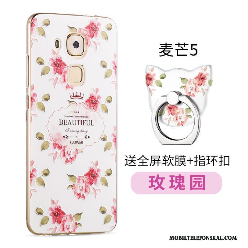 Huawei G9 Plus Skal Telefon Mjuk Fodral Rosa Fallskydd Silikon