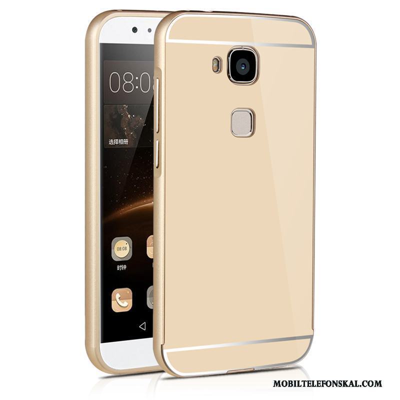 Huawei G9 Plus Skal Telefon Pulver Silver Metall Frame