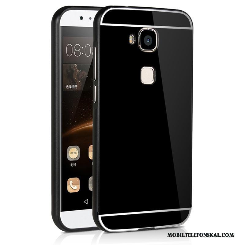 Huawei G9 Plus Skal Telefon Pulver Silver Metall Frame