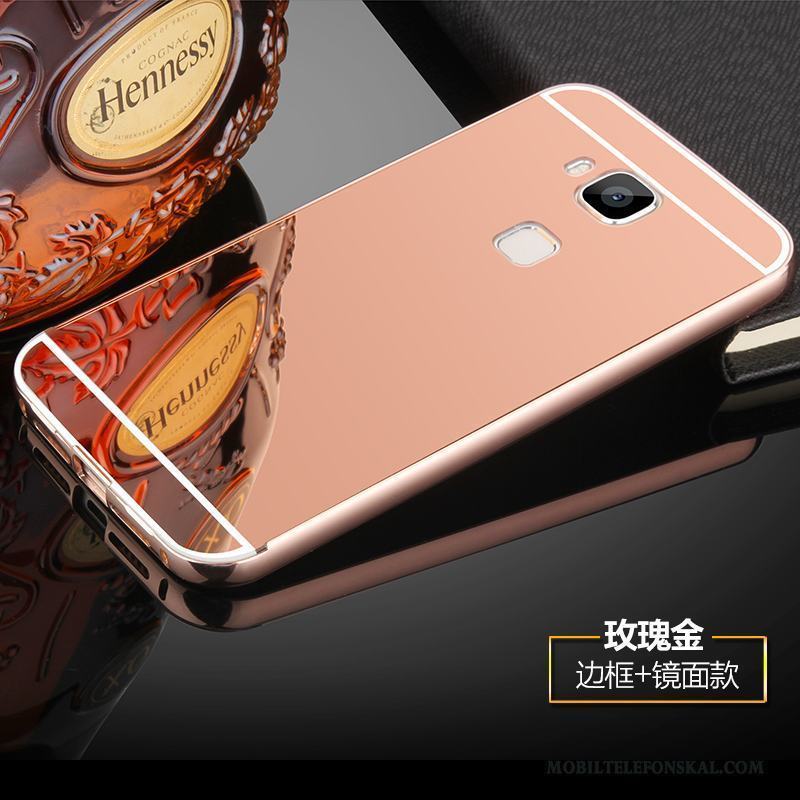 Huawei G9 Plus Skal Telefon Pulver Silver Metall Frame