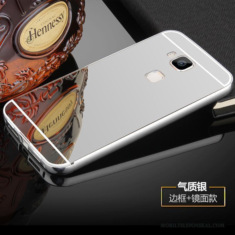 Huawei G9 Plus Skal Telefon Pulver Silver Metall Frame