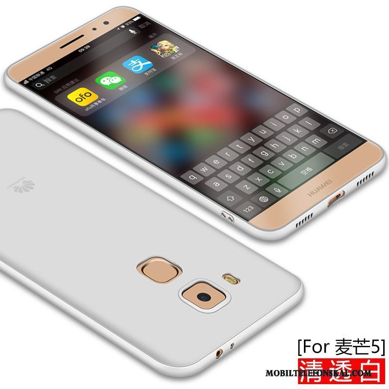 Huawei G9 Plus Skydd Nubuck Silikon Rosa Mjuk Skal Telefon Fallskydd