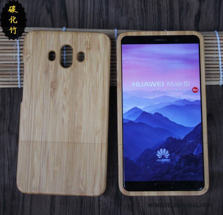 Huawei Mate 10 Anpassa Massivt Trä Skydd Lättnad Skal Telefon Wood Lyxiga