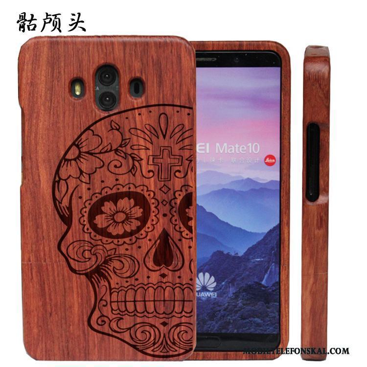 Huawei Mate 10 Anpassa Massivt Trä Skydd Lättnad Skal Telefon Wood Lyxiga