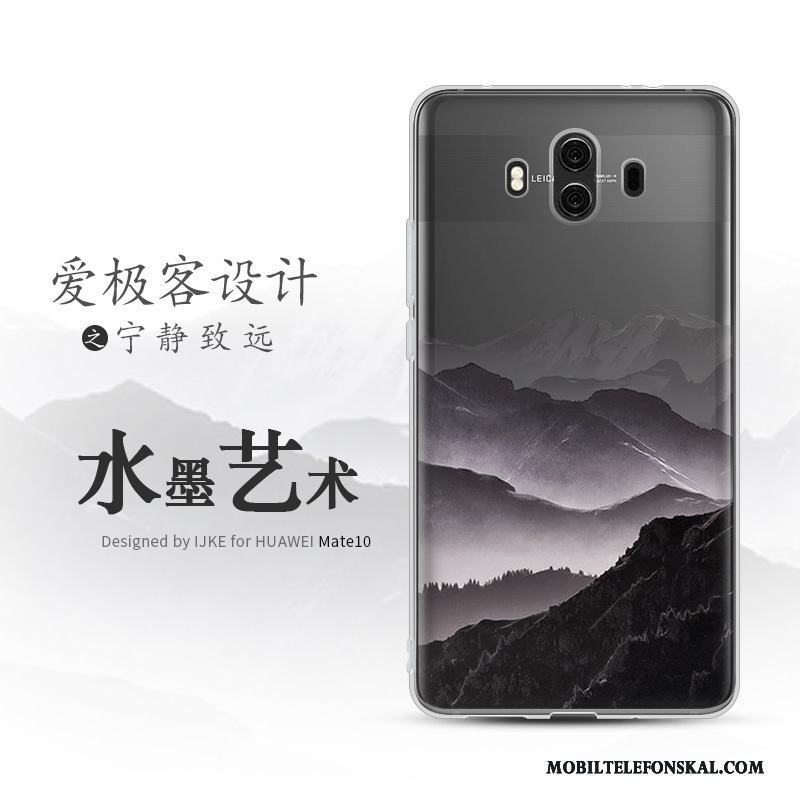 Huawei Mate 10 Blå Skydd Skal Telefon Fodral Mobil Telefon Landskap Silikon