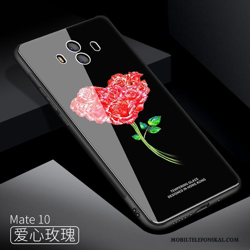 Huawei Mate 10 Fodral Fallskydd All Inclusive Skal Telefon Blå Glas Silikon