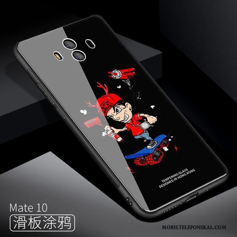 Huawei Mate 10 Fodral Fallskydd All Inclusive Skal Telefon Blå Glas Silikon