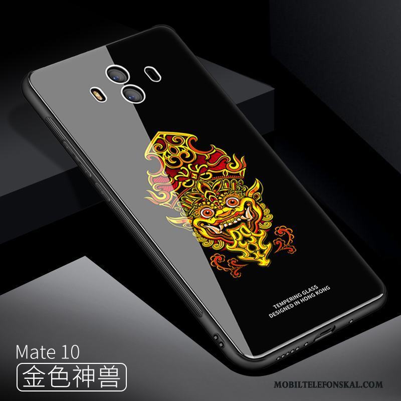 Huawei Mate 10 Fodral Fallskydd All Inclusive Skal Telefon Blå Glas Silikon